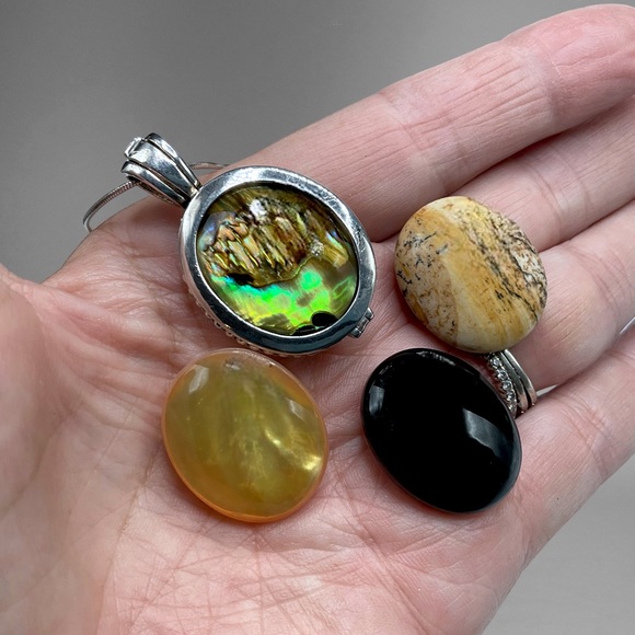 🌺Unique 8 in 1 Sterling Gemstone Necklace - Picture 12 of 16